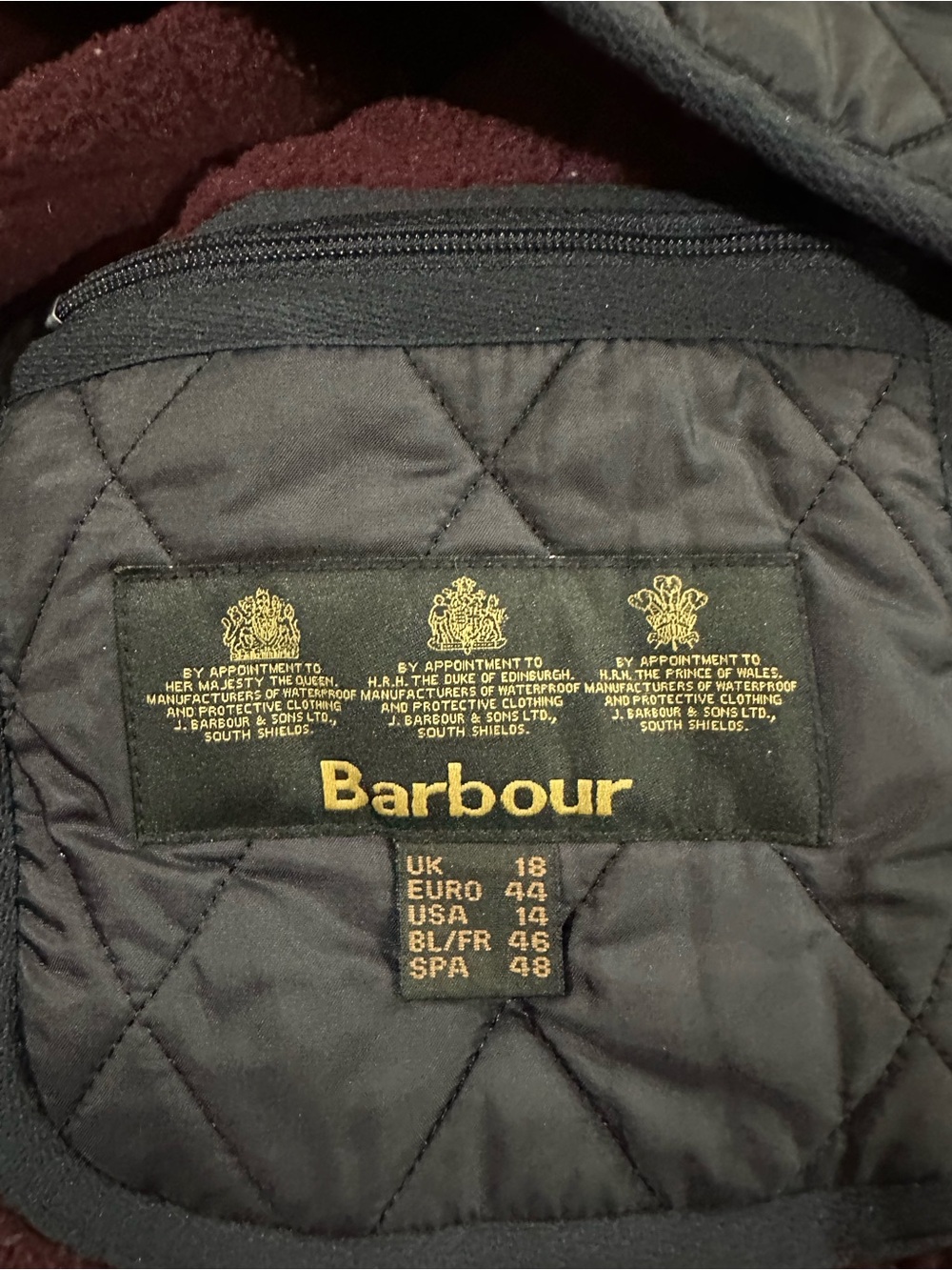 Barbour Fleece Betty Liner Vest Size 14 - Picture 3 of 7